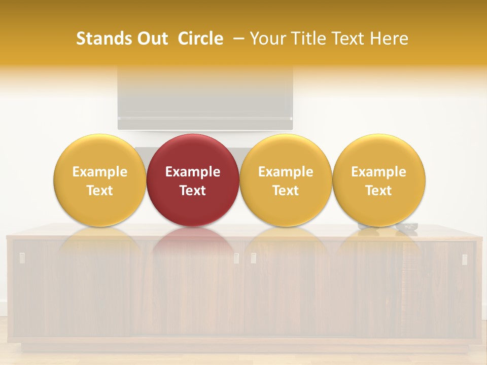 Buffet Television Horizontal PowerPoint Template