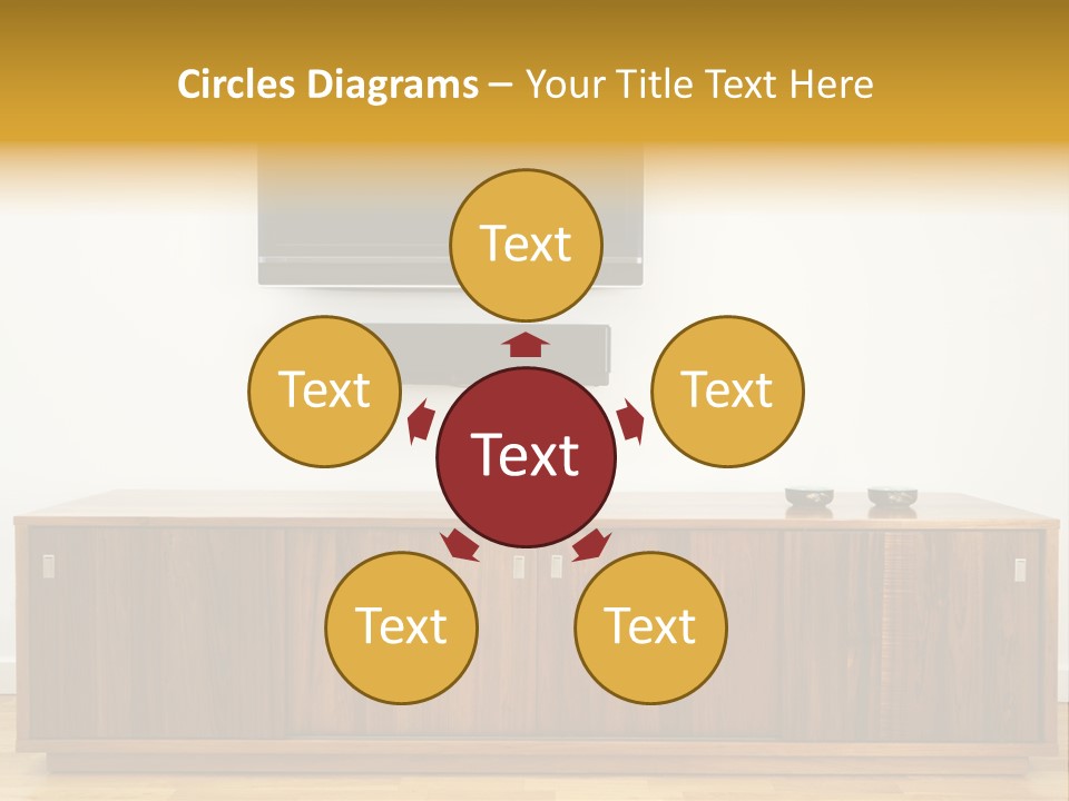 Buffet Television Horizontal PowerPoint Template