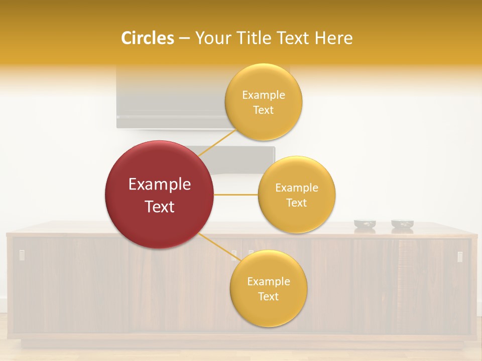 Buffet Television Horizontal PowerPoint Template