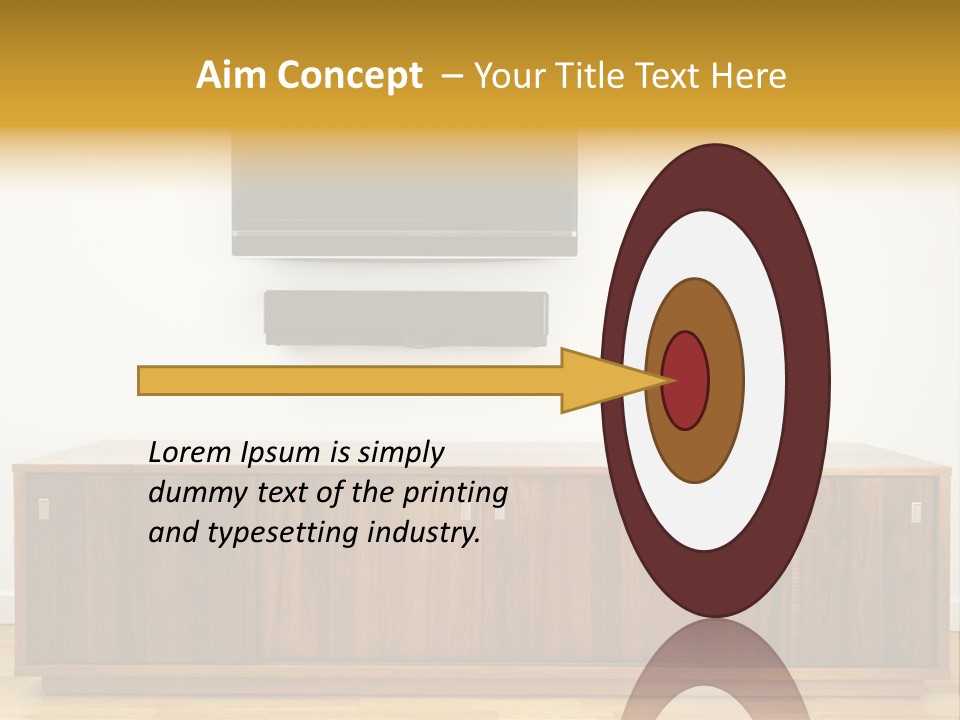 Buffet Television Horizontal PowerPoint Template