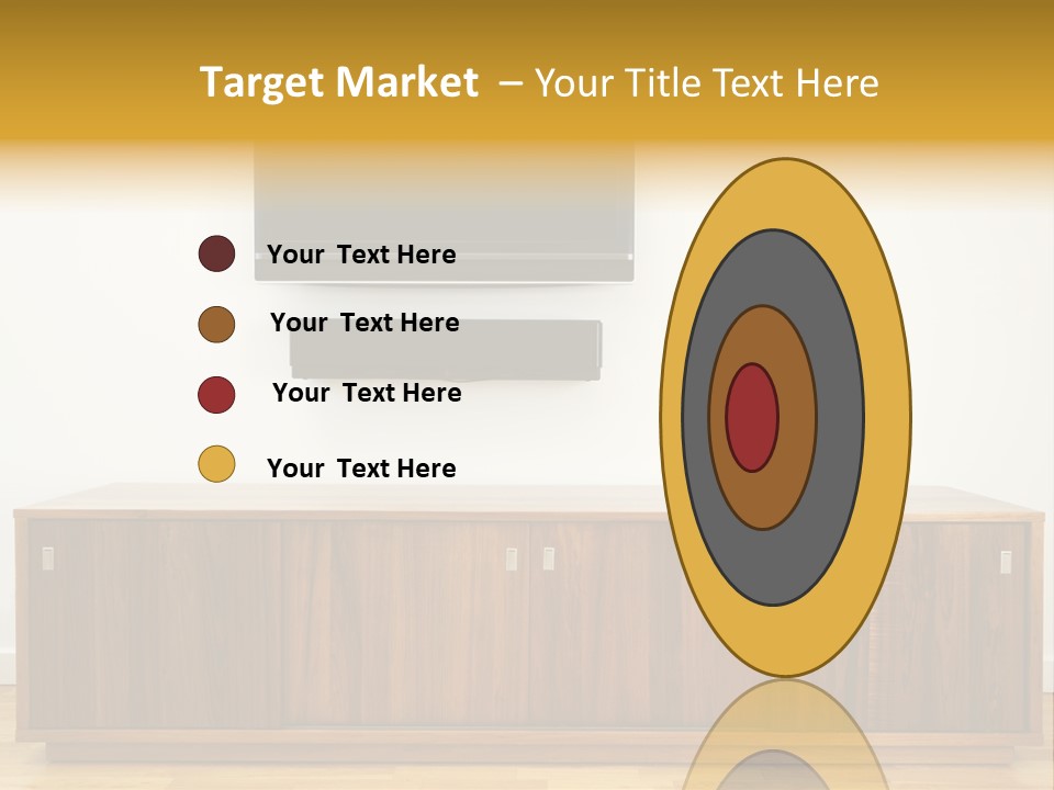 Buffet Television Horizontal PowerPoint Template