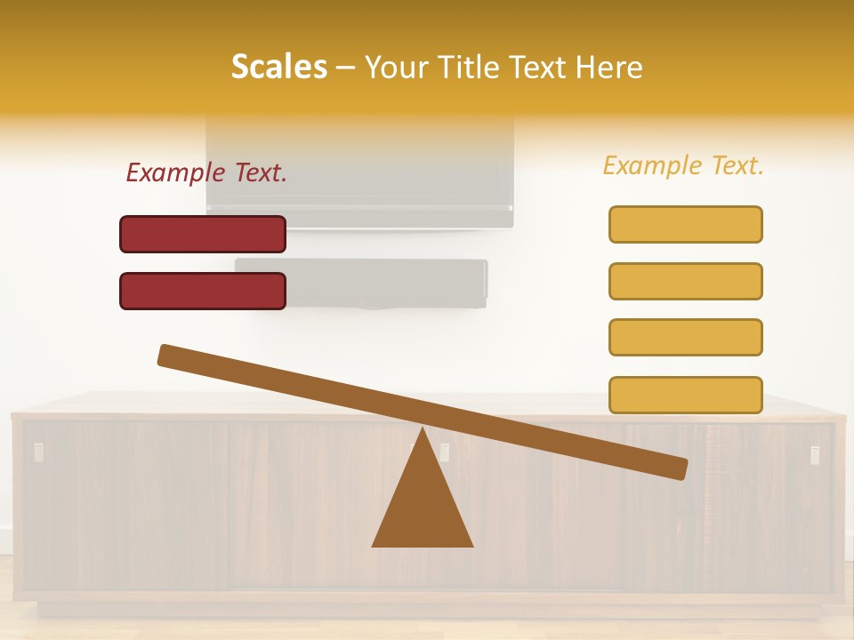Buffet Television Horizontal PowerPoint Template