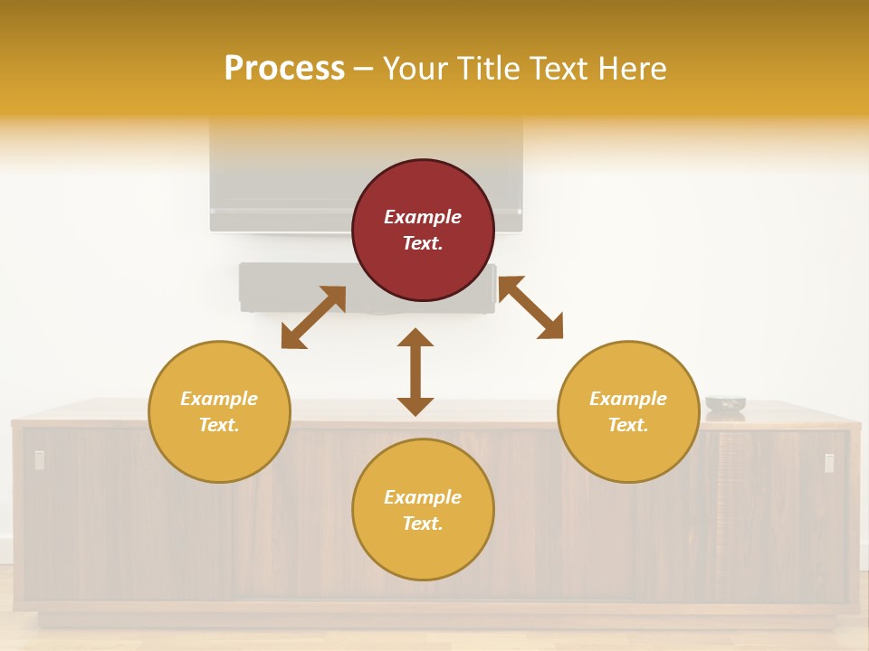 Buffet Television Horizontal PowerPoint Template