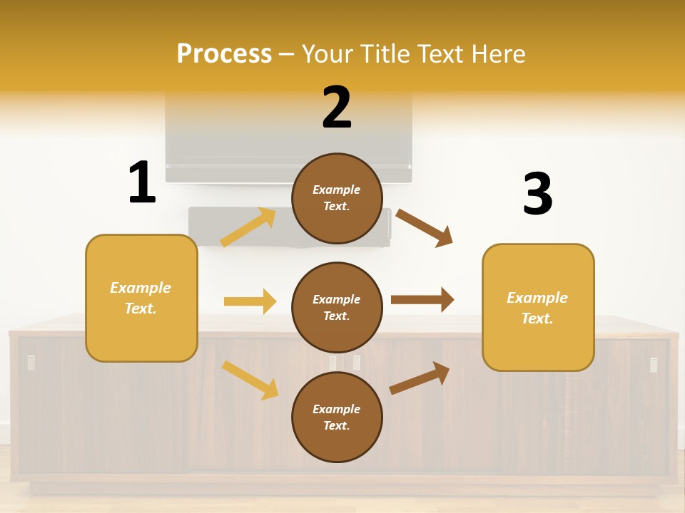Buffet Television Horizontal PowerPoint Template