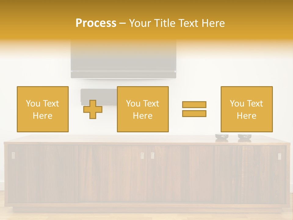 Buffet Television Horizontal PowerPoint Template