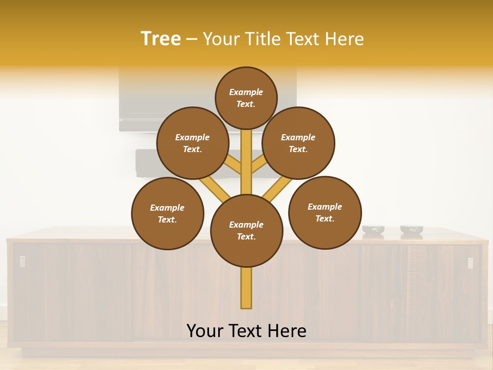 Buffet Television Horizontal PowerPoint Template