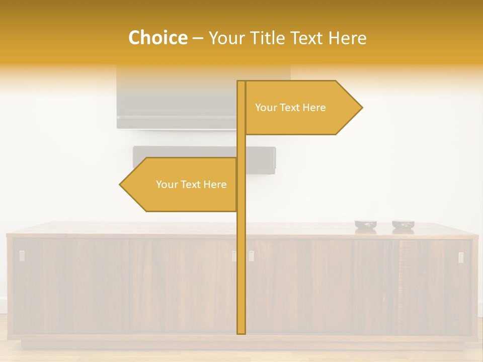 Buffet Television Horizontal PowerPoint Template