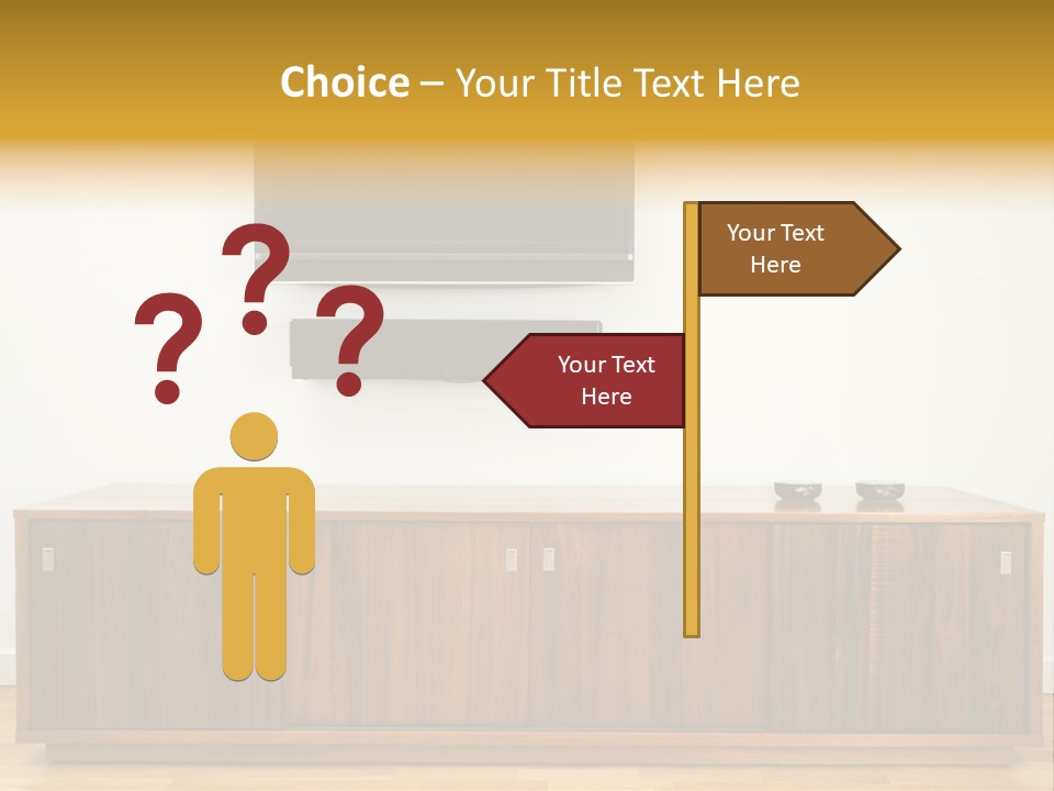 Buffet Television Horizontal PowerPoint Template