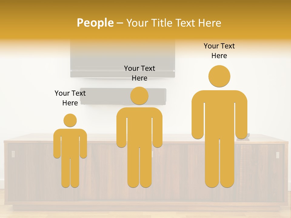 Buffet Television Horizontal PowerPoint Template