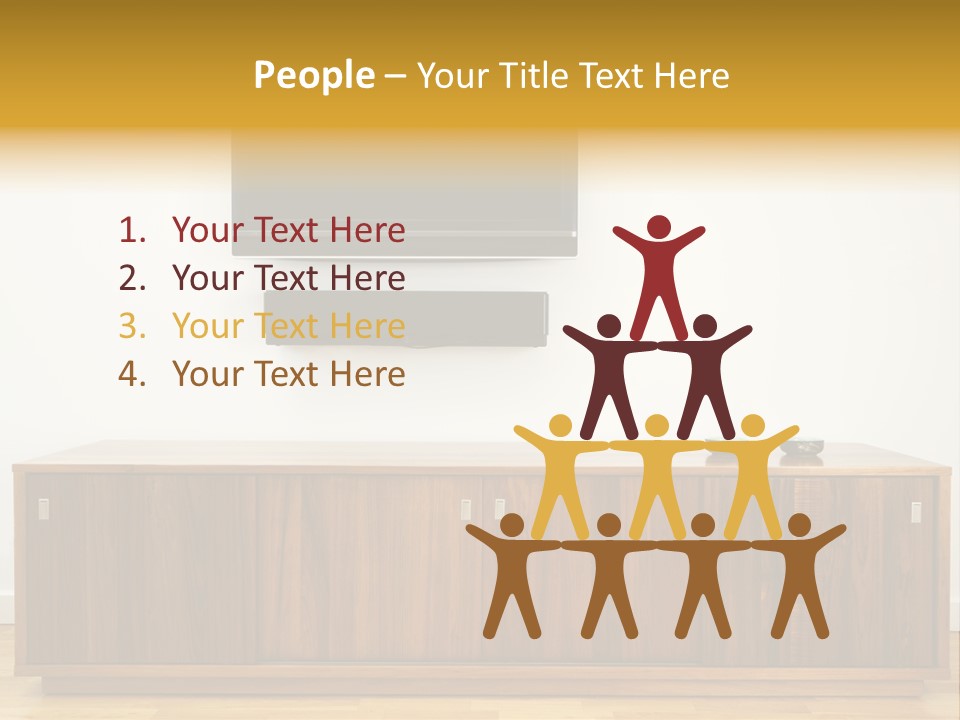 Buffet Television Horizontal PowerPoint Template