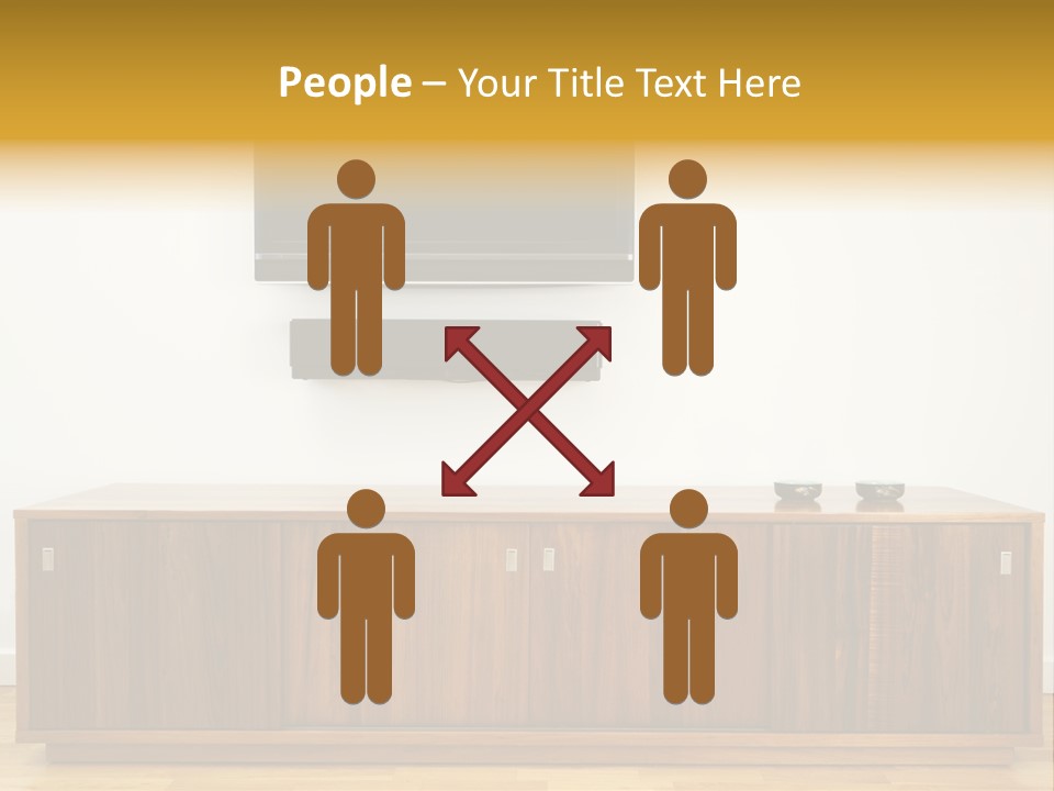 Buffet Television Horizontal PowerPoint Template