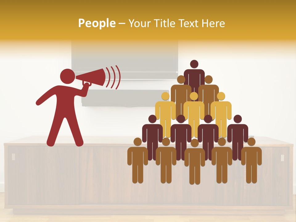 Buffet Television Horizontal PowerPoint Template