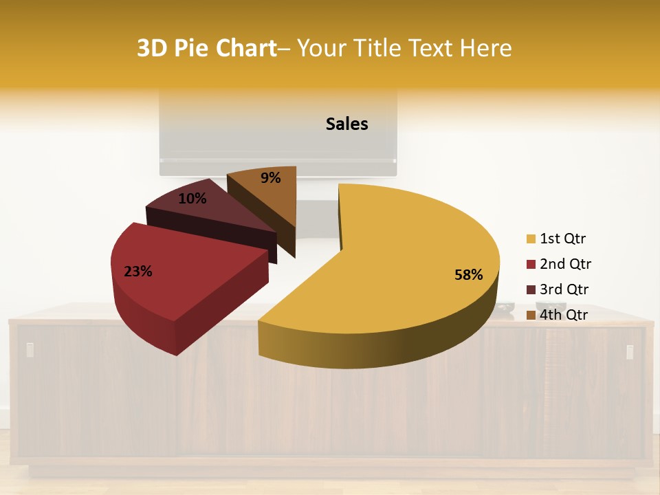 Buffet Television Horizontal PowerPoint Template