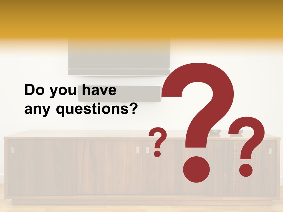 Buffet Television Horizontal PowerPoint Template