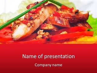 Plate Healthy Delicious PowerPoint Template