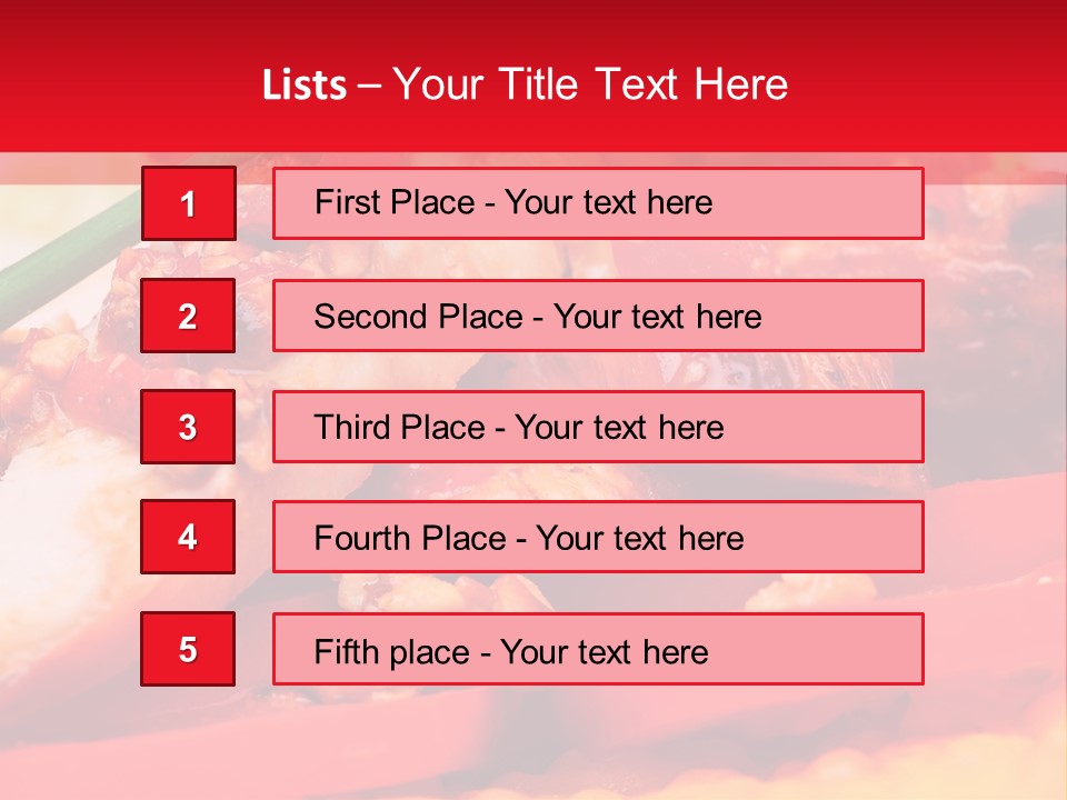 Plate Healthy Delicious PowerPoint Template