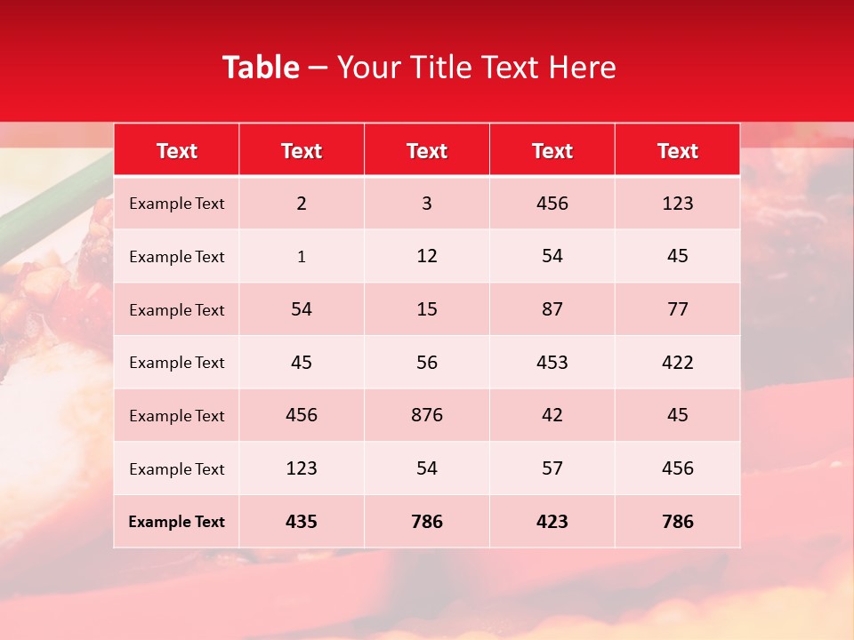 Plate Healthy Delicious PowerPoint Template