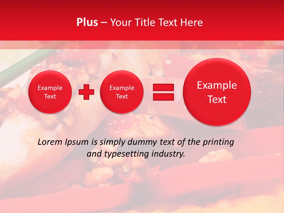 Plate Healthy Delicious PowerPoint Template