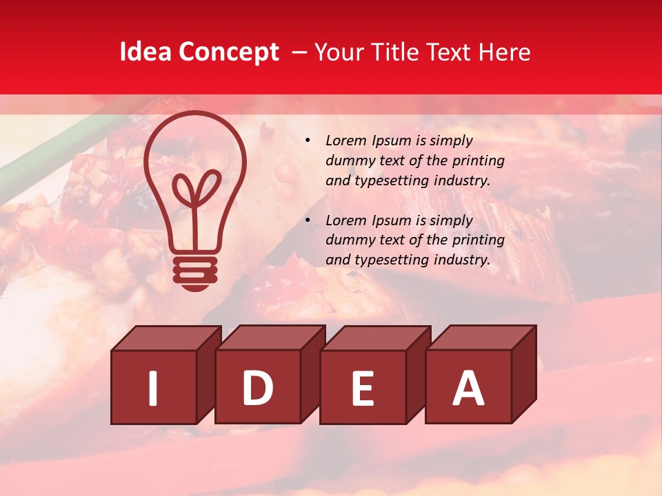 Plate Healthy Delicious PowerPoint Template