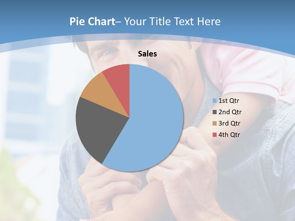 Father Highrise Child PowerPoint Template