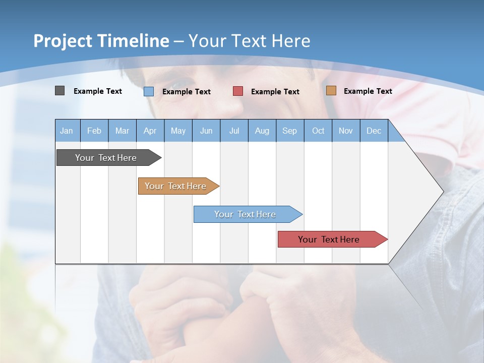 Father Highrise Child PowerPoint Template