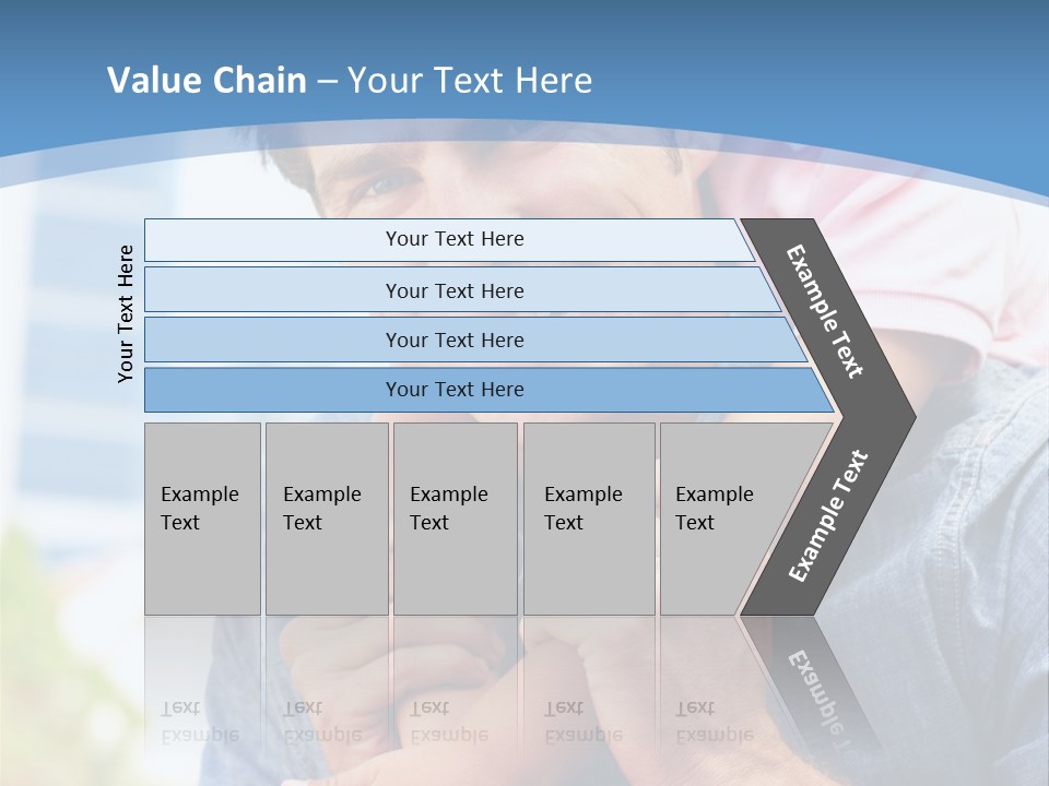 Father Highrise Child PowerPoint Template