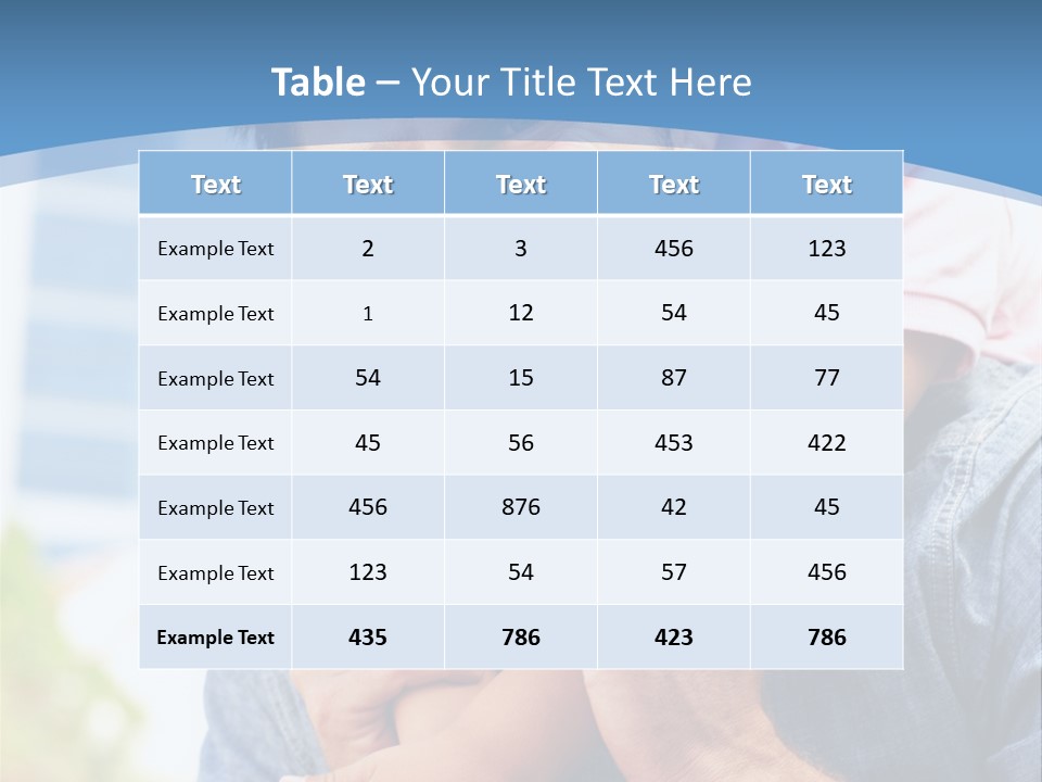 Father Highrise Child PowerPoint Template