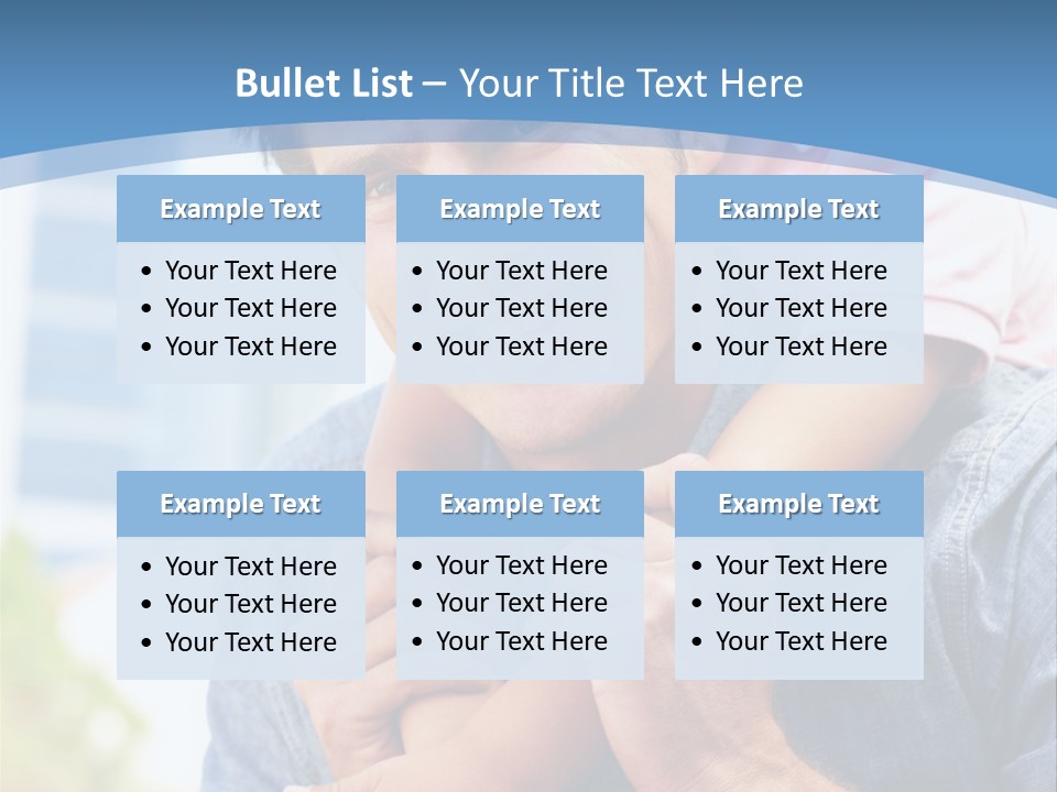 Father Highrise Child PowerPoint Template