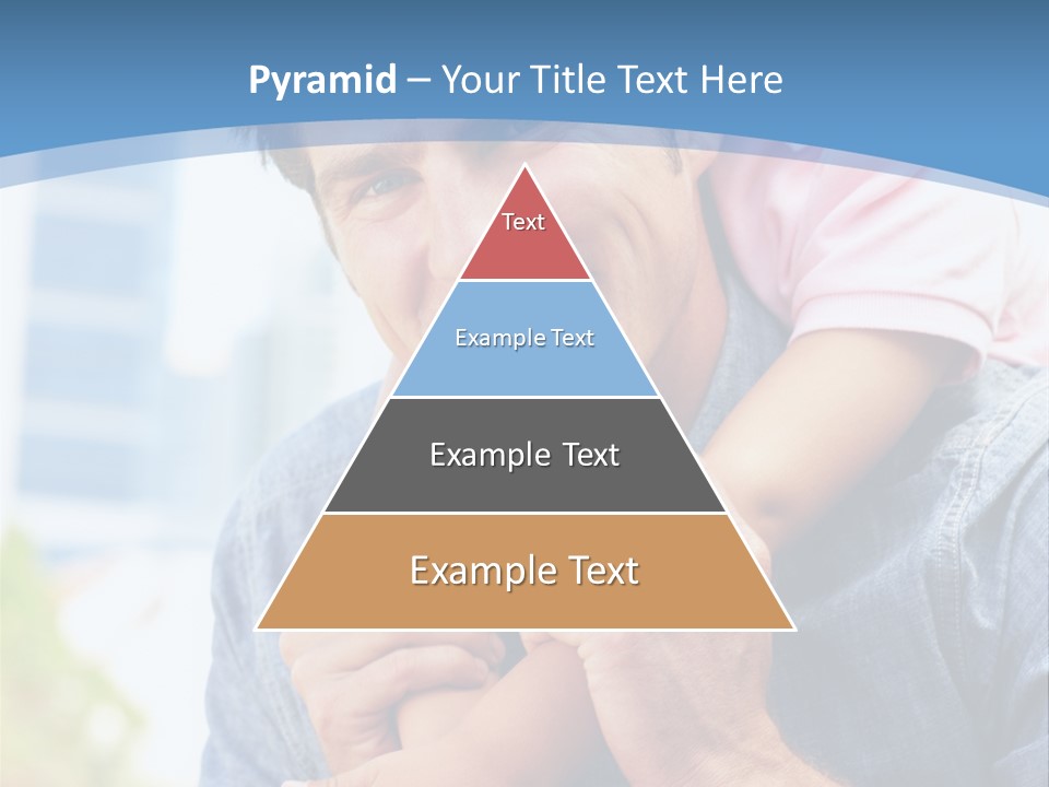 Father Highrise Child PowerPoint Template