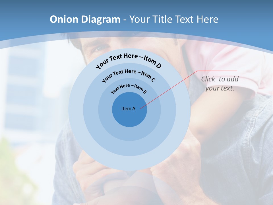 Father Highrise Child PowerPoint Template