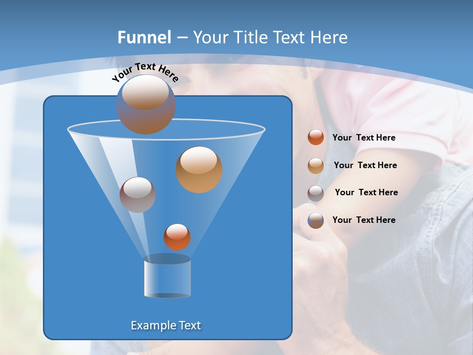 Father Highrise Child PowerPoint Template