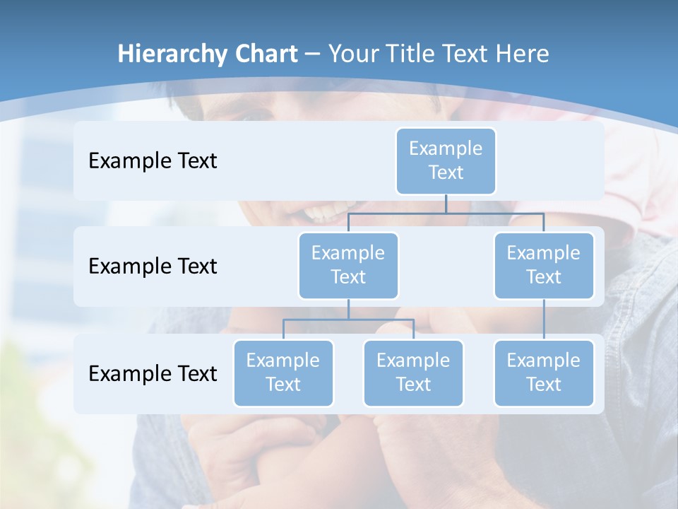 Father Highrise Child PowerPoint Template