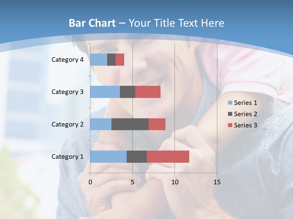 Father Highrise Child PowerPoint Template
