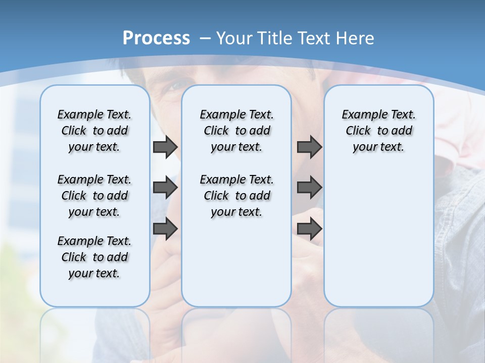 Father Highrise Child PowerPoint Template