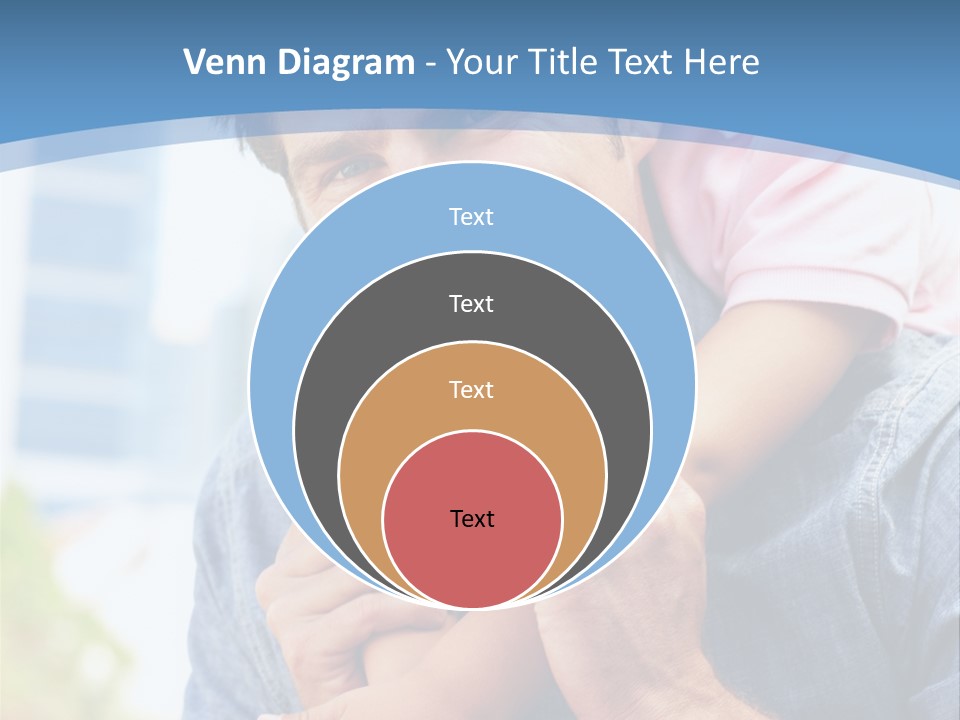 Father Highrise Child PowerPoint Template