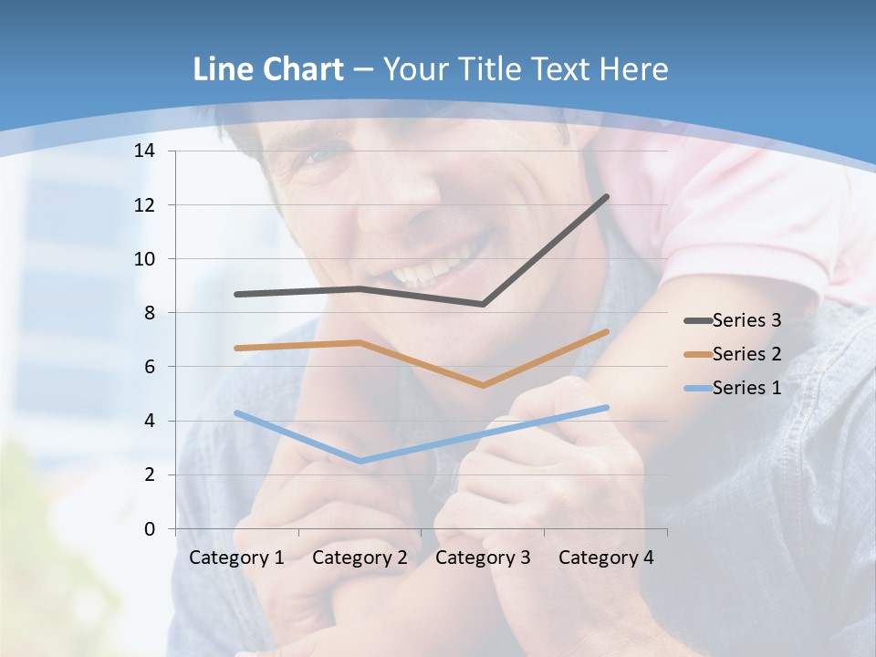 Father Highrise Child PowerPoint Template