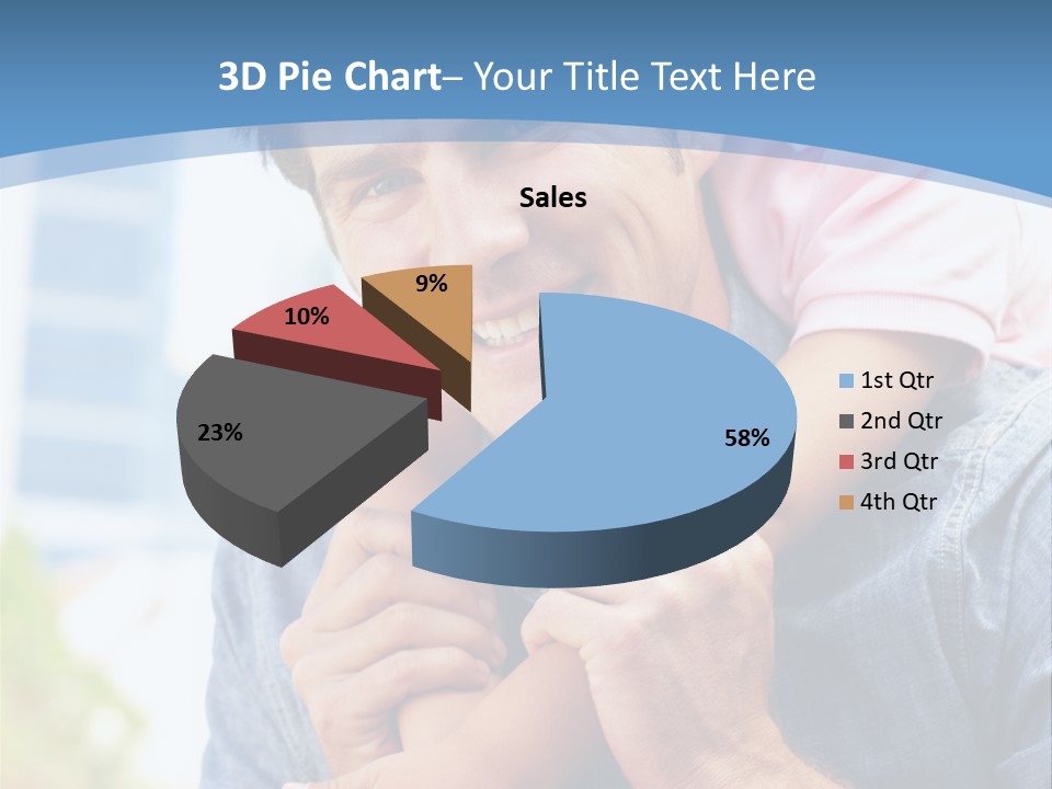 Father Highrise Child PowerPoint Template