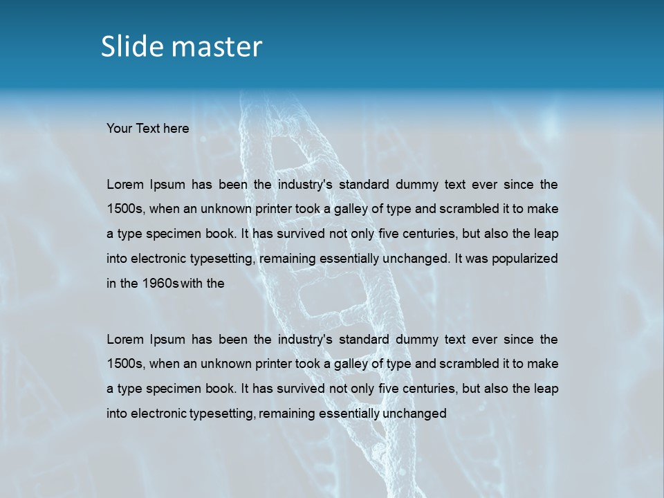 Health Dna Chemistry PowerPoint Template