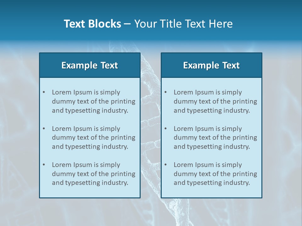 Health Dna Chemistry PowerPoint Template