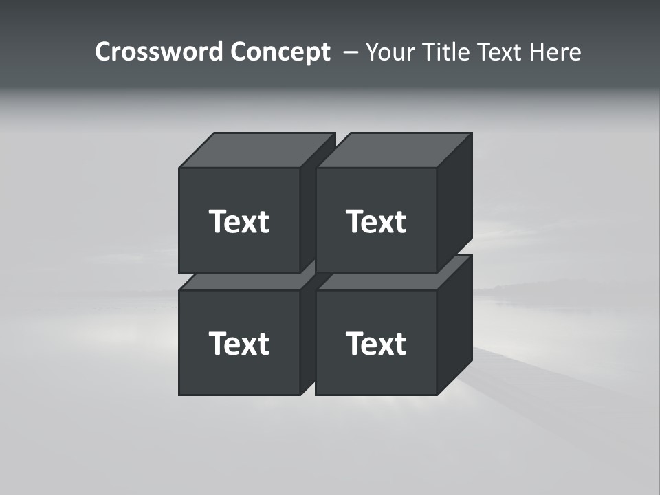 Sea Fall Dark PowerPoint Template
