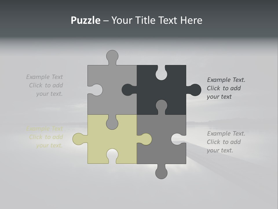 Sea Fall Dark PowerPoint Template