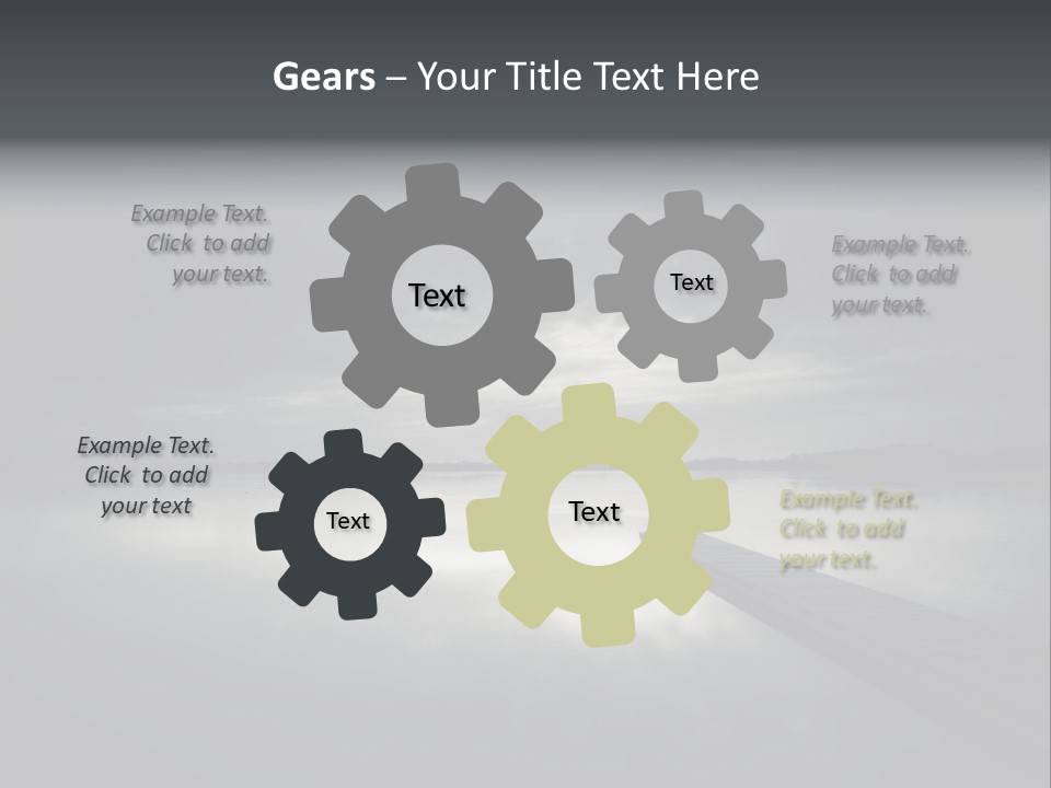 Sea Fall Dark PowerPoint Template