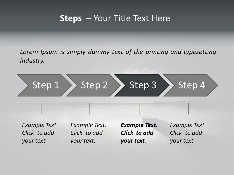 Sea Fall Dark PowerPoint Template