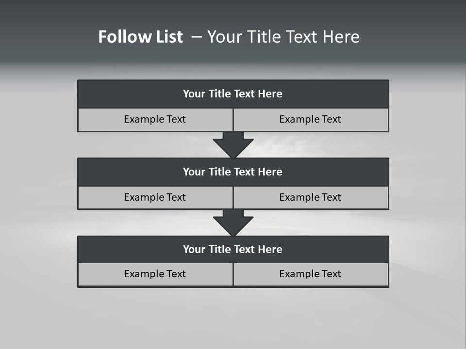 Sea Fall Dark PowerPoint Template