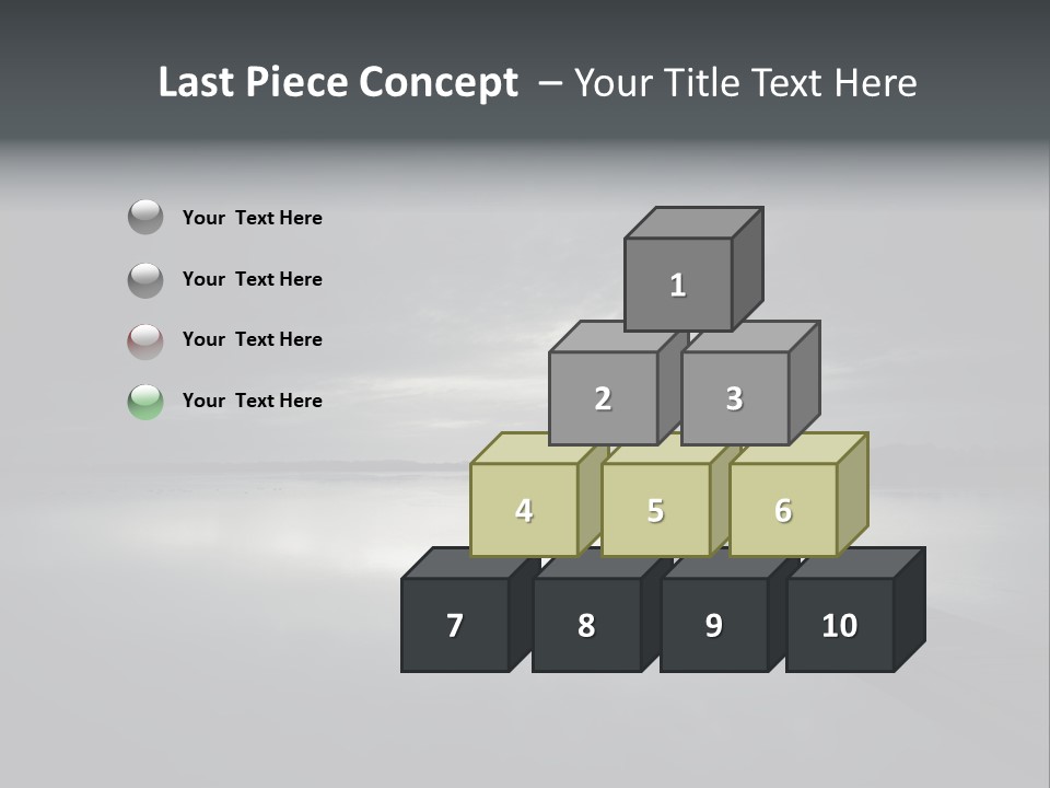 Sea Fall Dark PowerPoint Template