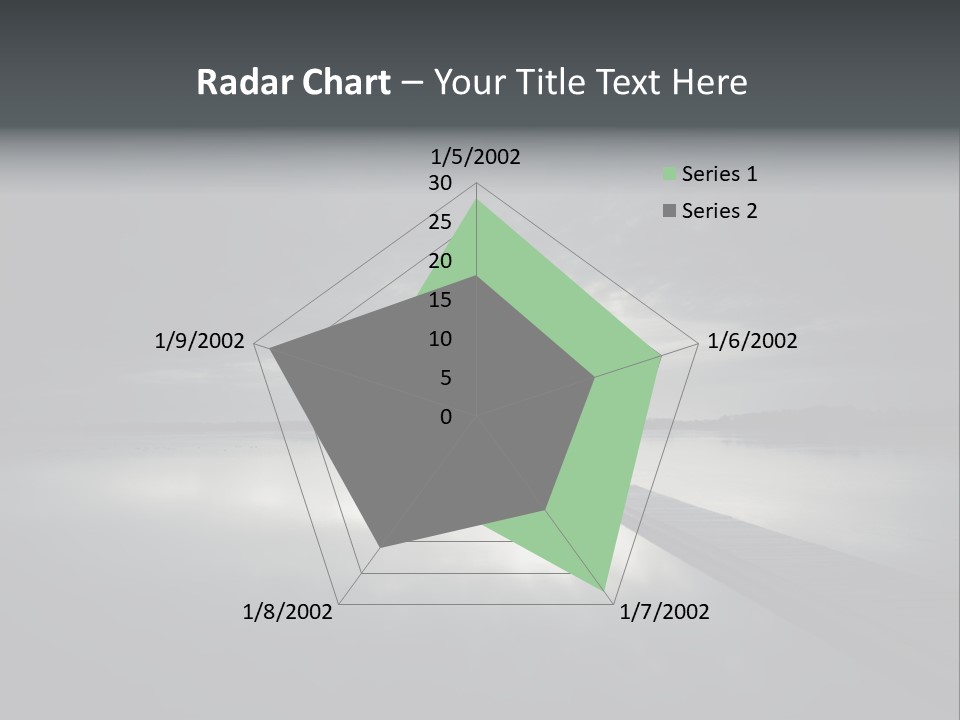 Sea Fall Dark PowerPoint Template