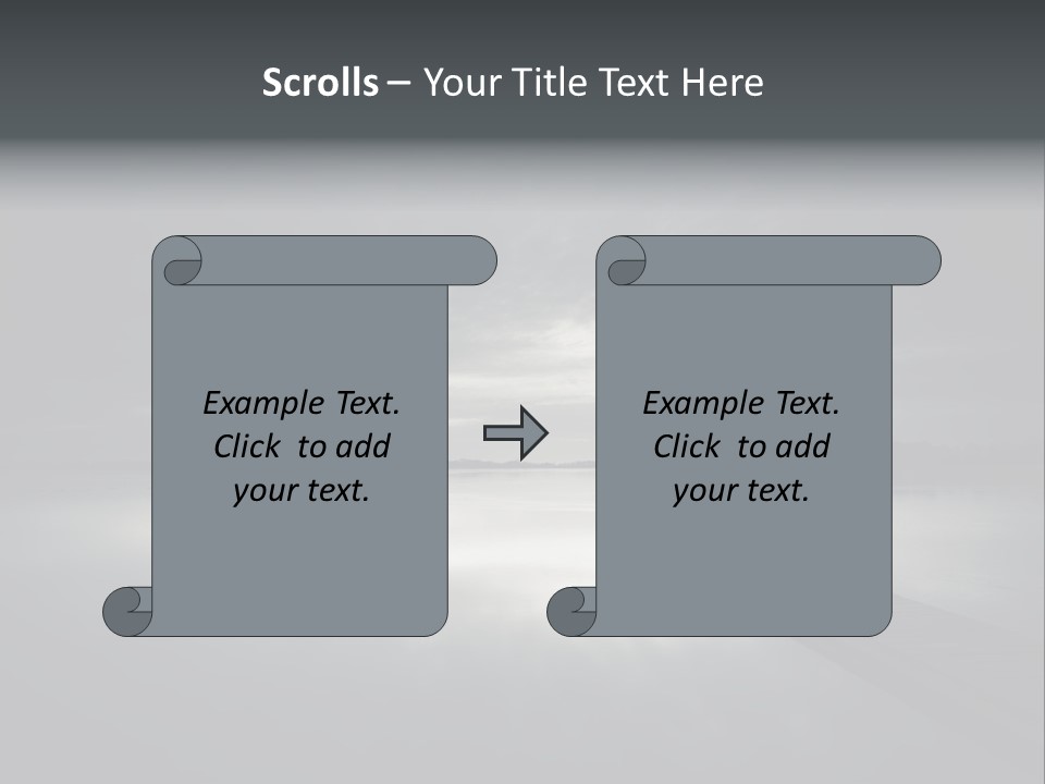 Sea Fall Dark PowerPoint Template