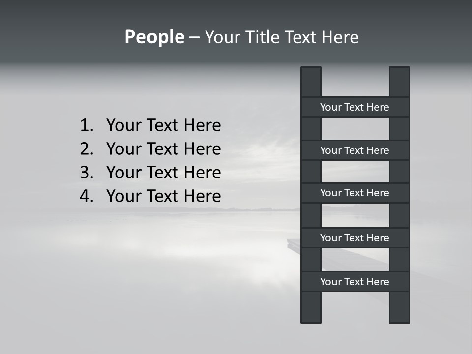 Sea Fall Dark PowerPoint Template