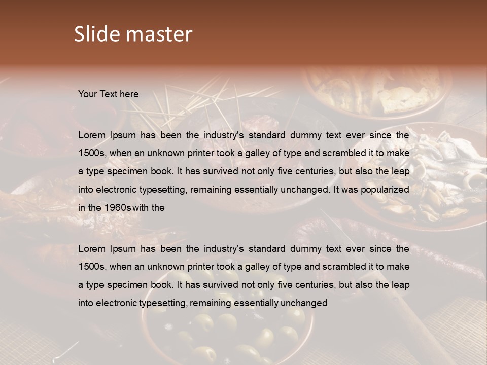 Food Herring Tortilla PowerPoint Template