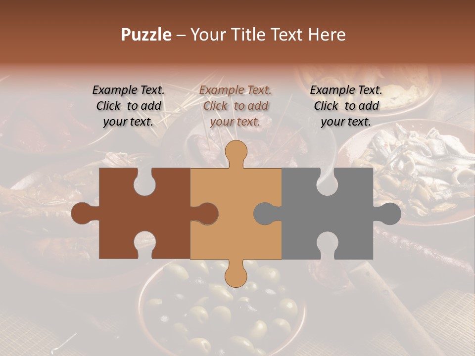 Food Herring Tortilla PowerPoint Template